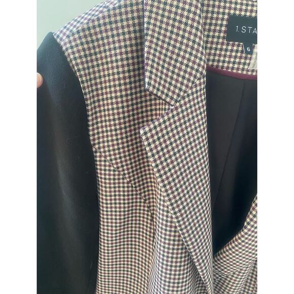 NWT 1.STATE Polished Nomad‎ Warm Plum Blazer Size 6 - Picture 3 of 8